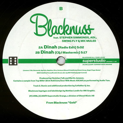 Blacknuss : All Your Lovin' / Dinah (12")