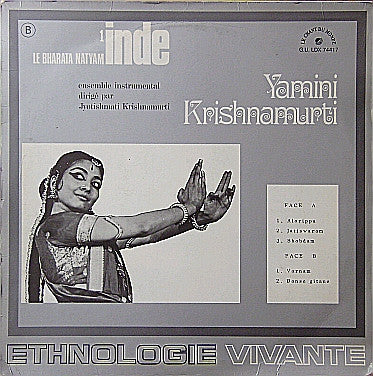 Jyotishmati Krishnamurti, Ensemble Instrumental : Le Bharata Natyam (LP, Album)