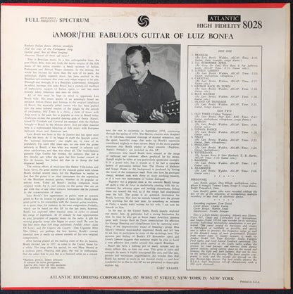 Luiz Bonfá : ¡Amor! The Fabulous Guitar Of Luiz Bonfa (LP, Album, Mono)