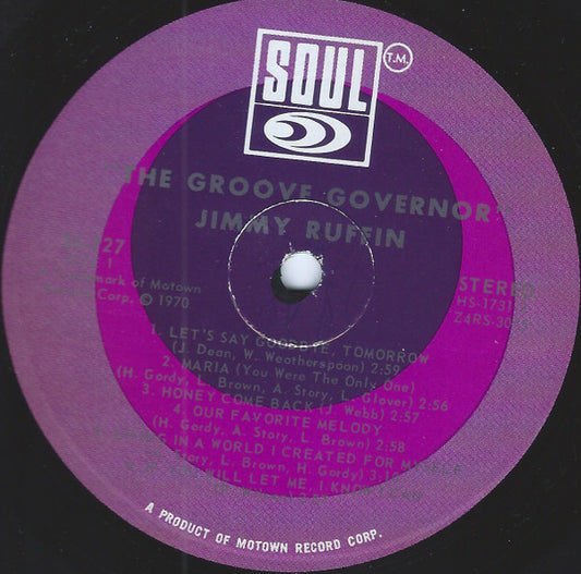 Jimmy Ruffin : The Groove Governor (LP, Album)