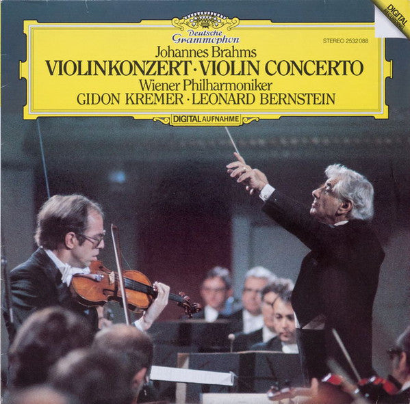 Johannes Brahms - Wiener Philharmoniker, Gidon Kremer · Leonard Bernstein : Violinkonzert = Violin Concerto (LP)