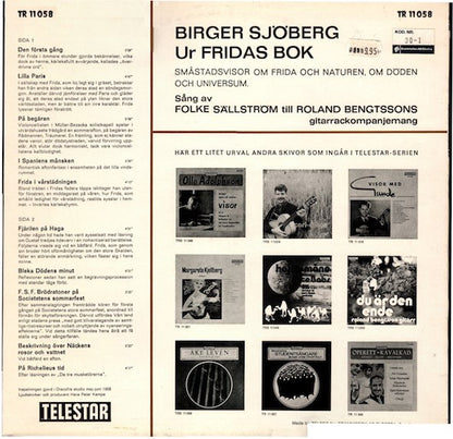 Folke Sällström, Roland Bengtsson : Birger Sjöberg Ur Fridas Bok (LP, Album, RE)