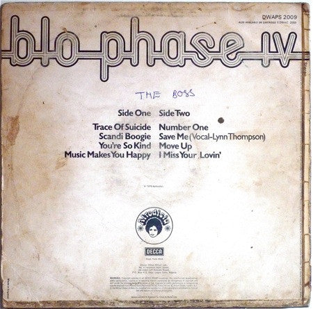 Blo : Phase IV (LP, Album)