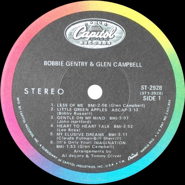 Bobbie Gentry And Glen Campbell : Bobbie Gentry & Glen Campbell (LP, Album, Scr)