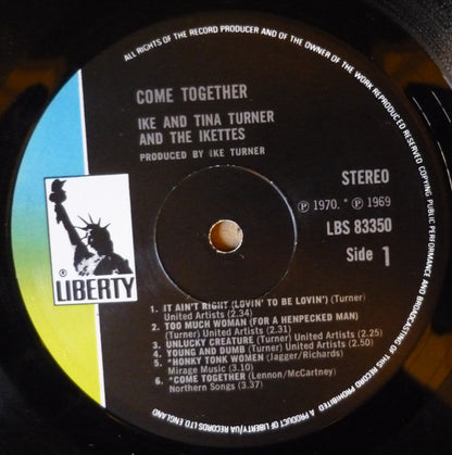 Ike & Tina Turner And The Ikettes : Come Together (LP, Album, Gat)