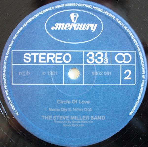 Steve Miller Band : Circle Of Love (LP, Album)