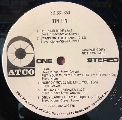 Tin Tin (5) : Tin Tin (LP, Album, Promo, Ter)