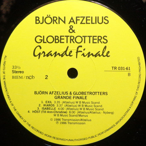 Björn Afzelius & Globetrotters : Grande Finale (2xLP, Album)