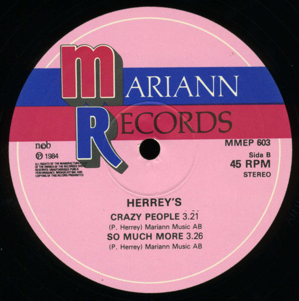 The Herrey's : Varje Liten Droppe Regn (12", EP, Maxi)