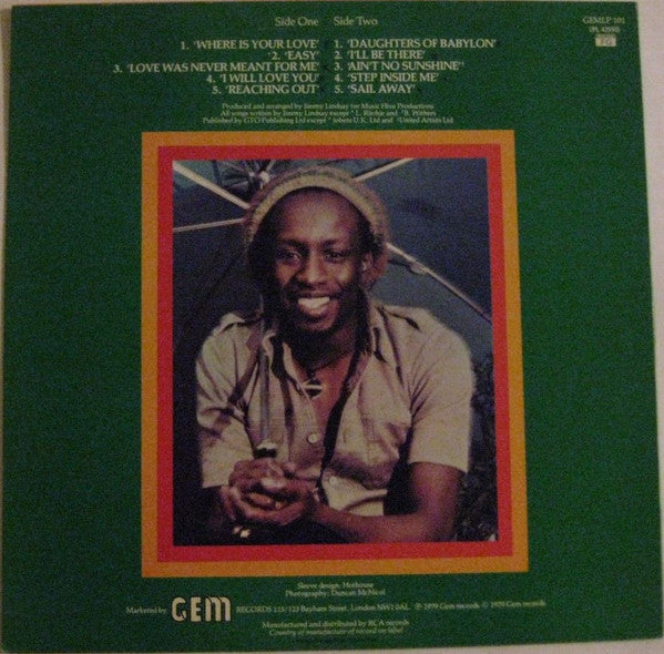 Jimmy Lindsay : Where Is Your Love (LP, Album)