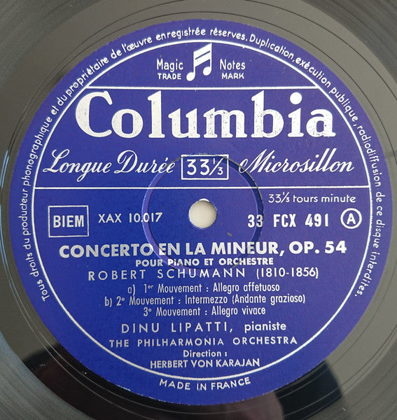 Dinu Lipatti - Robert Schumann - Herbert von Karajan / Edvard Grieg - Alceo Galliera - Philharmonia Orchestra : Concerto En La Mineur / Concerto En La Mineur (LP, Mono)