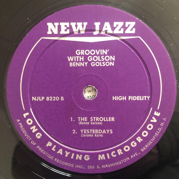 Benny Golson : Groovin' With Golson (LP, Album, Mono, Mic)