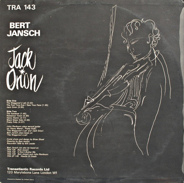 Bert Jansch : Jack Orion (LP, Album, Mono, RP)
