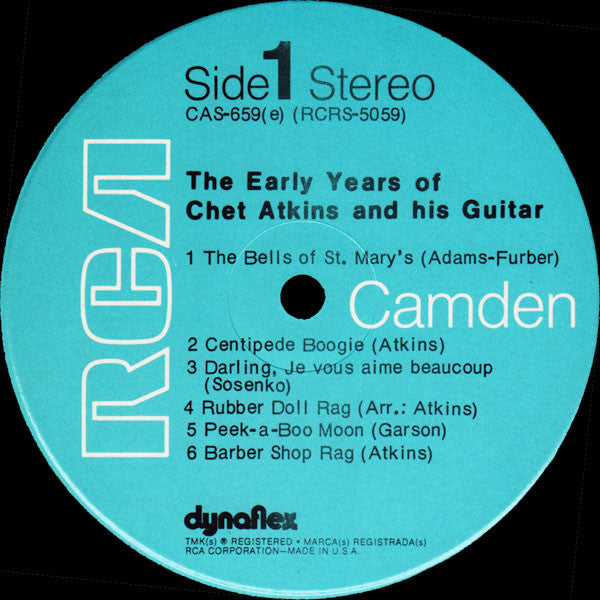 Chet Atkins : The Early Years Of Chet Atkins And His Guitar (LP, Album, RE)