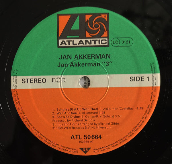 Jan Akkerman : Jan Akkerman 3 (LP, Album)