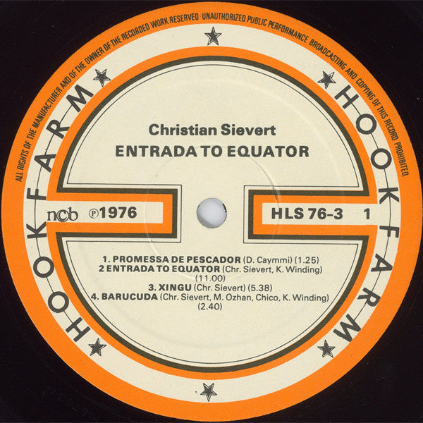 Christian Sievert : Entrada To Equator (LP, Album, Gat)