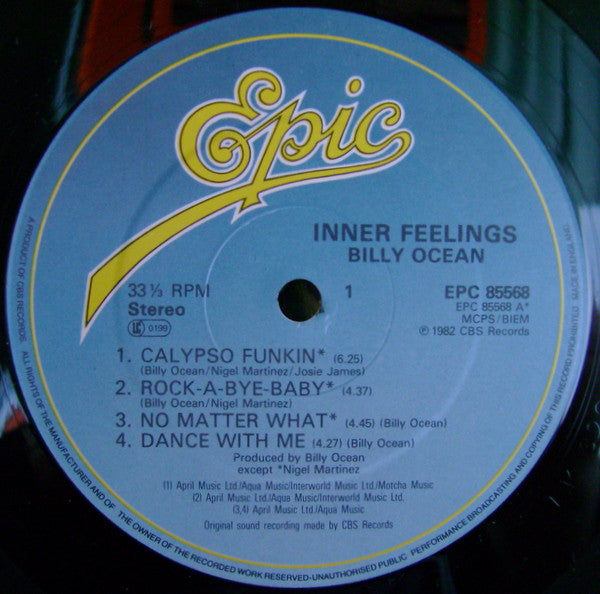 Billy Ocean : Inner Feelings (LP, Album)