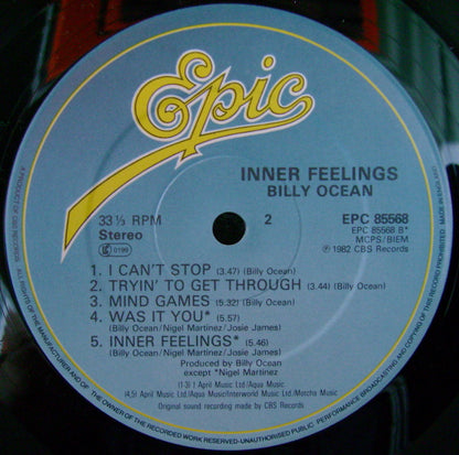 Billy Ocean : Inner Feelings (LP, Album)