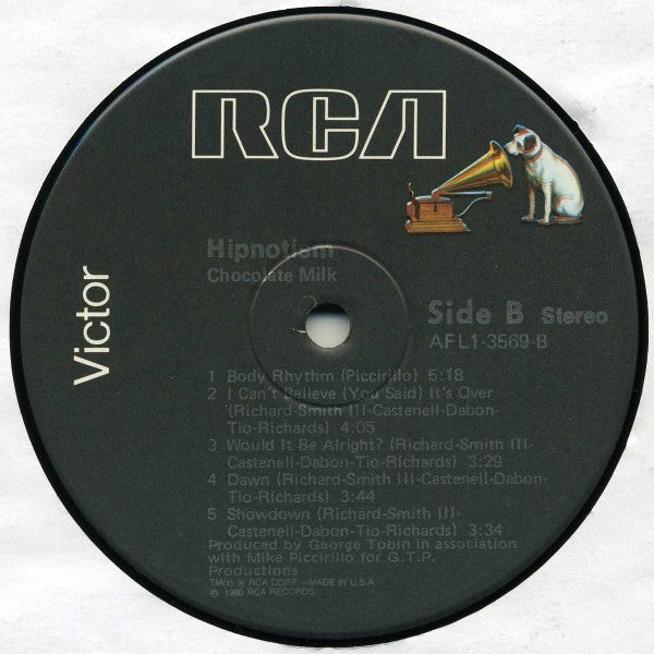 Chocolate Milk (2) : Hipnotism (LP, Album, Ind)