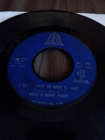 James & Bobby Purify : Let Love Come Between Us / I Don't Want To Have To Wait (7", Single, Styrene, Bes)