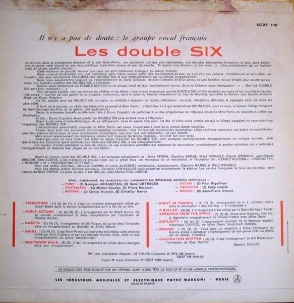 Les Double Six : Les Double Six (LP)