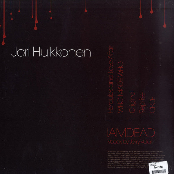 Jori Hulkkonen : I Am Dead (12")