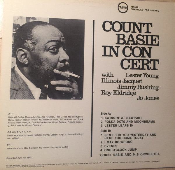 Count Basie : In Concert (LP, Album, RE)