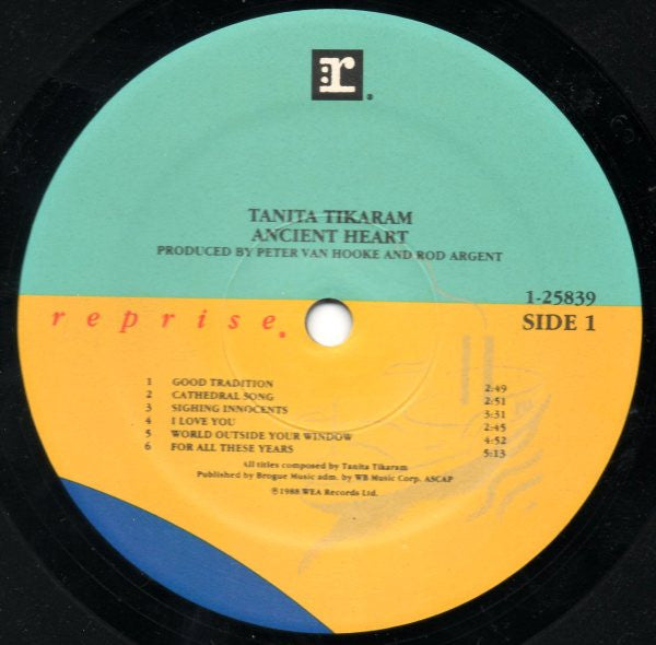 Tanita Tikaram : Ancient Heart (LP, Album, SRC)