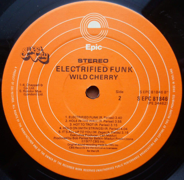 Wild Cherry : Electrified Funk (LP, Album)