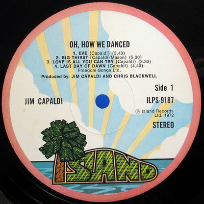 Jim Capaldi : Oh How We Danced (LP, Album, Gat)