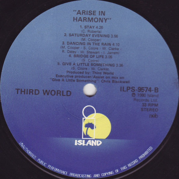 Third World : Arise In Harmony (LP, Album)