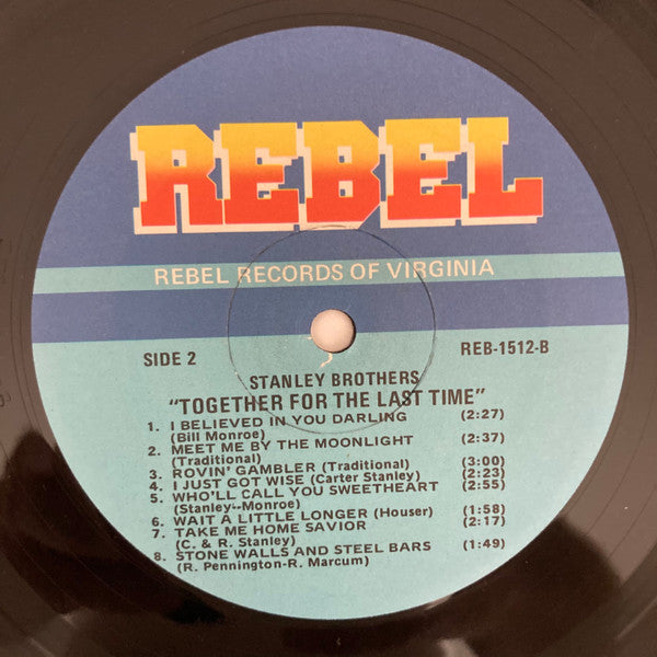 The Stanley Brothers : Together For The Last Time (LP, RE)