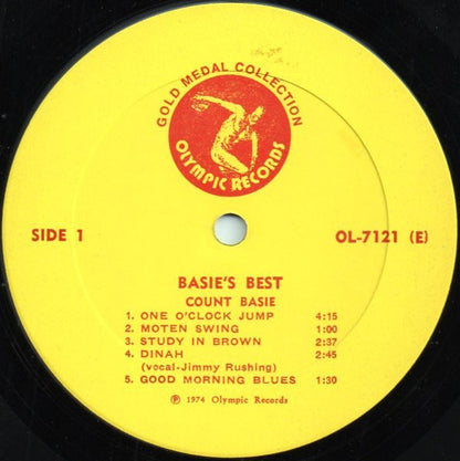 Count Basie : Basie's Best (LP, Comp, Quad, RP)