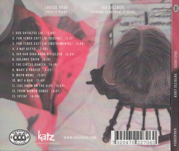 Ida Gillner & Louise Vase : Shstoltse Lider (CD, Album)