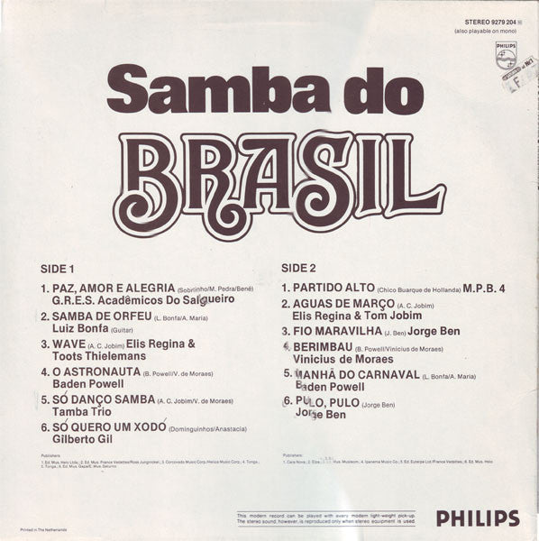 Various : Samba Do Brasil (LP, Comp)