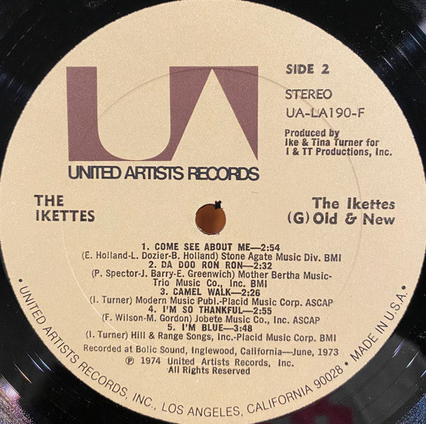 The Ikettes : (G)Old & New (LP, Album)
