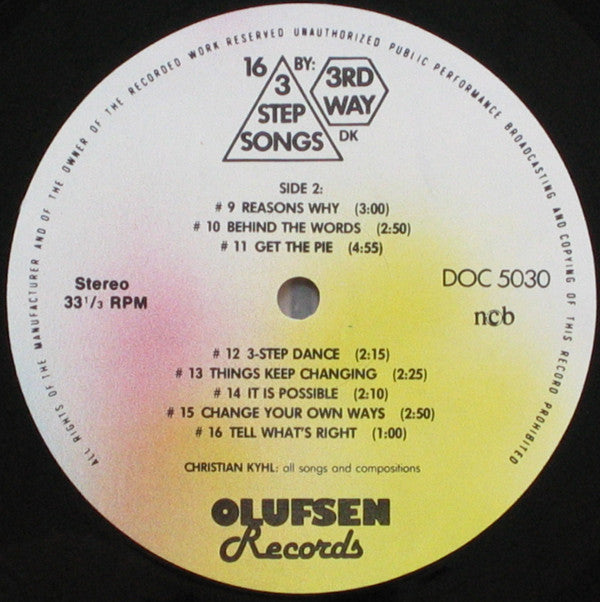 3rd Way : 16 3-Step Songs By 3rd Way (LP, Album)