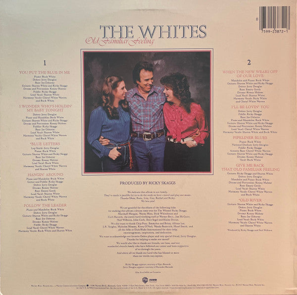 The Whites : Old Familiar Feeling (LP, Album, Win)