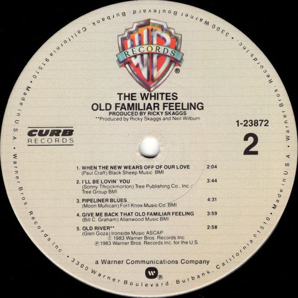 The Whites : Old Familiar Feeling (LP, Album, Win)