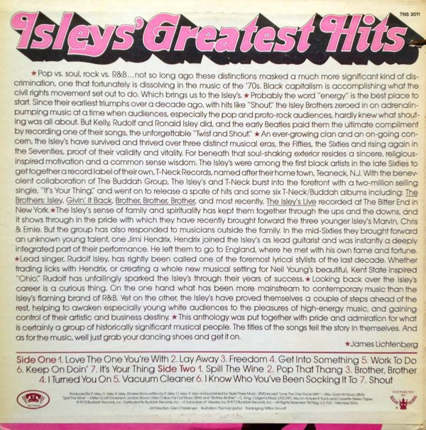 The Isley Brothers : Isleys' Greatest Hits (LP, Comp)