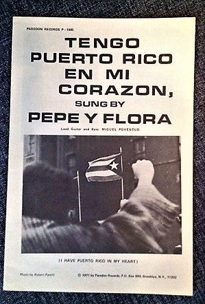 Pepe Y Flora : Tengo Puertorico En Mi Corazon (LP, Album)