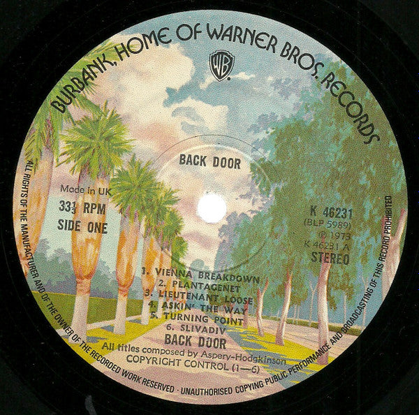 Back Door : Back Door (LP, RE, Gat)