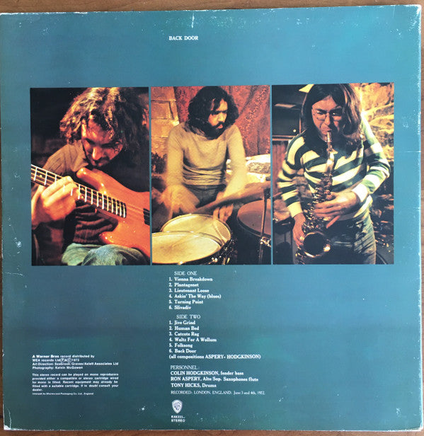 Back Door : Back Door (LP, RE, Gat)