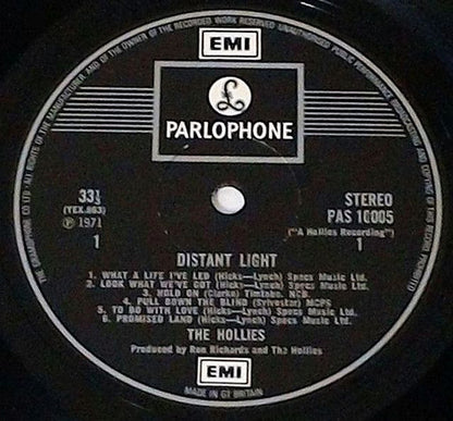 The Hollies : Distant Light (LP, Album)