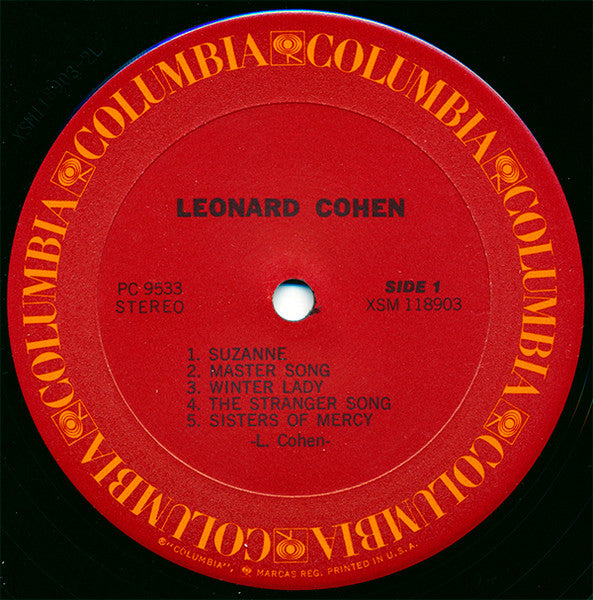 Leonard Cohen : Songs Of Leonard Cohen (LP, Album, RE)