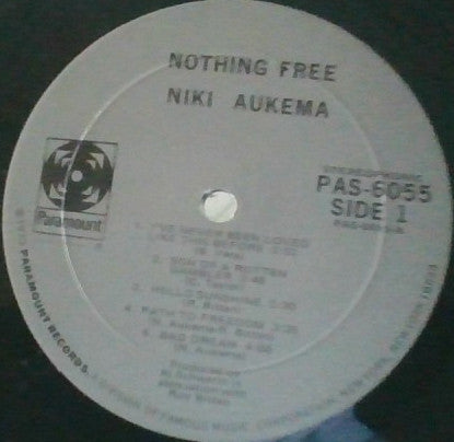 Niki Aukema : Nothing Free (LP, Album)