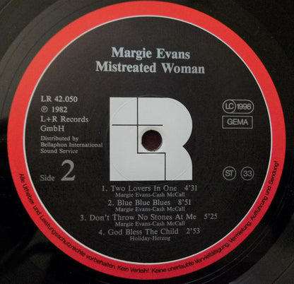 Margie Evans : Mistreated Woman (LP)