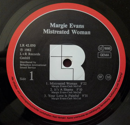 Margie Evans : Mistreated Woman (LP)