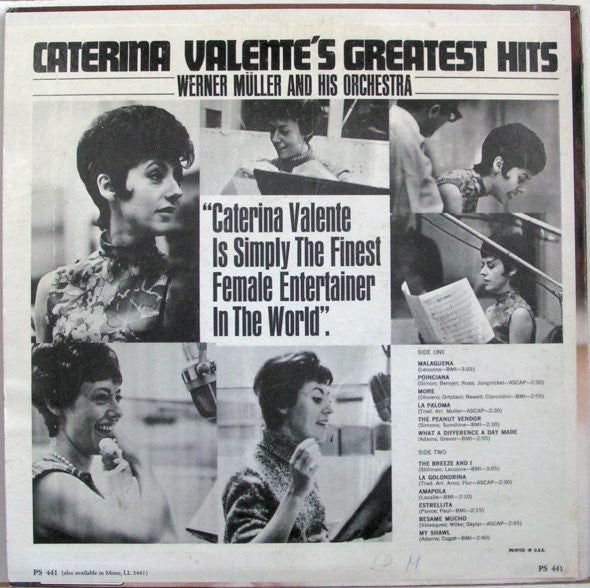 Caterina Valente / Werner Müller Und Sein Orchester : Caterina Valente's Greatest Hits (LP, Comp)