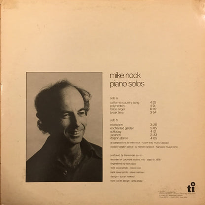 Mike Nock : Piano Solos (LP, Album)